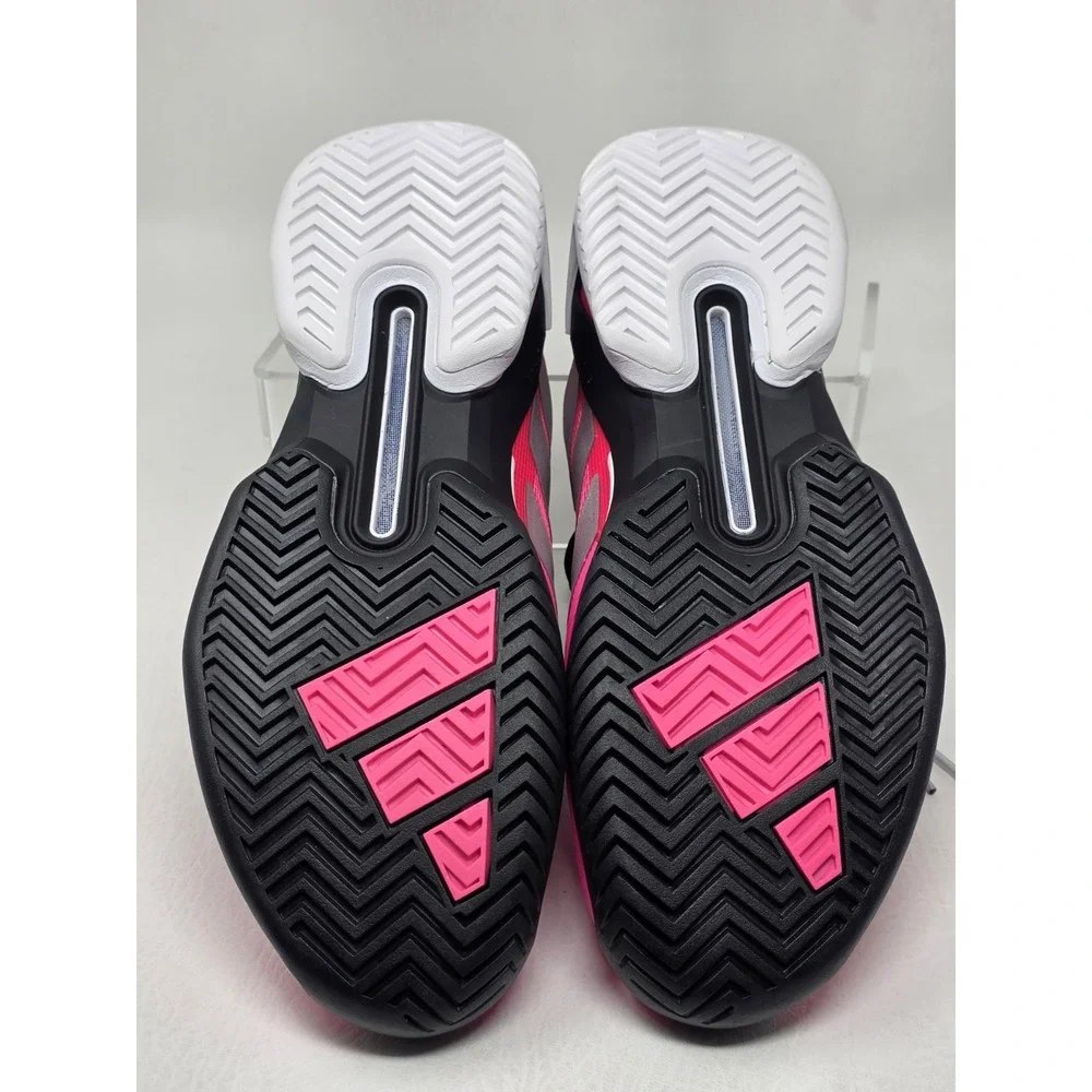 Adidas Adizero Ubersonic 5 Mens Size 9.5 Pink Silver Tennis Shoes JQ2901 NEW